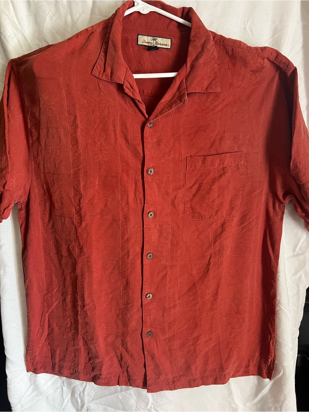 Tommy Bahama maroon Short-Sleeve Button-Up Shirt